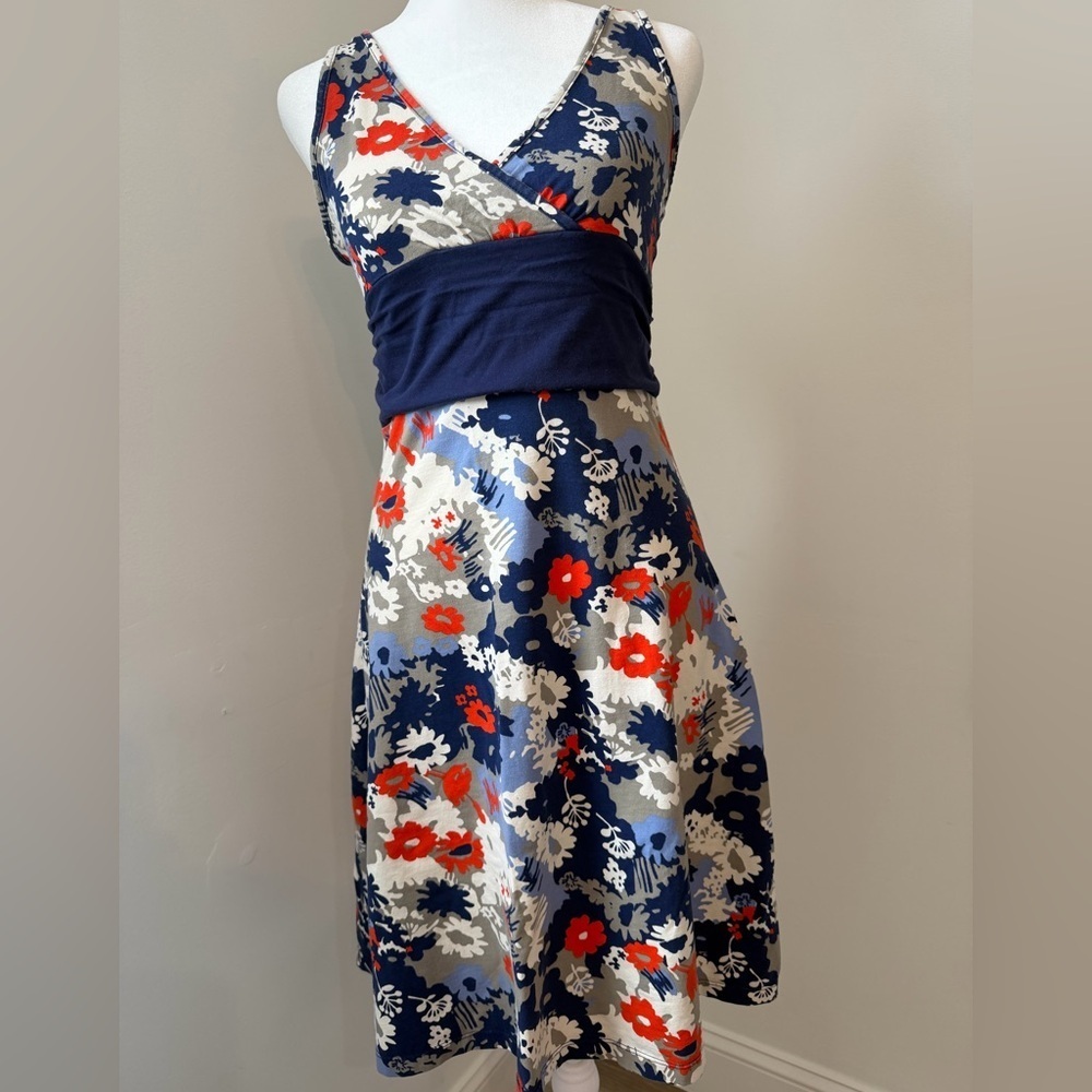 Patagonia Size S Floral Dress - Navy, Red, White - Picture 6 of 10